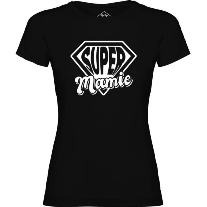 Tip Top Tshirt - T-shirt Femme Super Mamie - Made in France