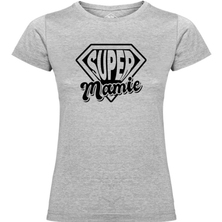 Tip Top Tshirt - T-shirt Femme Super Mamie - Made in France
