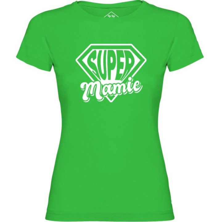 Tip Top Tshirt - T-shirt Femme Super Mamie - Made in France