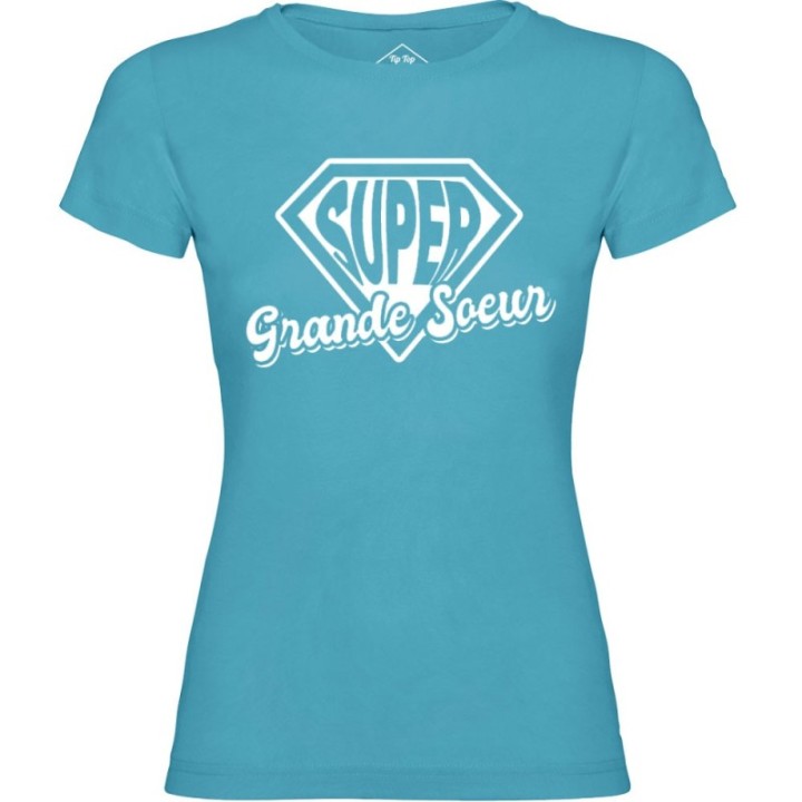 Tip Top Tshirt - T-shirt Femme Super Grande Soeur - Made in France