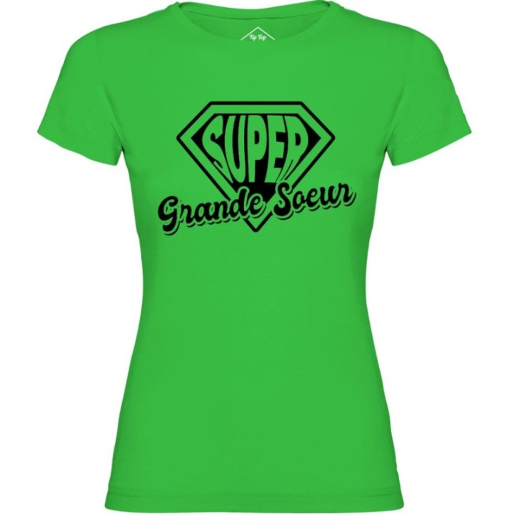 Tip Top Tshirt - T-shirt Femme Super Grande Soeur - Made in France