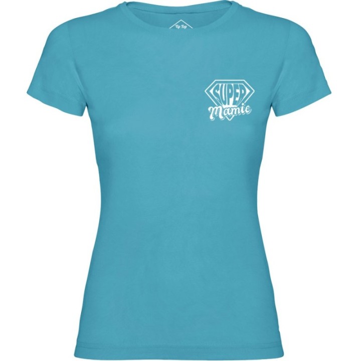 Tip Top Tshirt - T-shirt Femme Super Mamie - Made in France