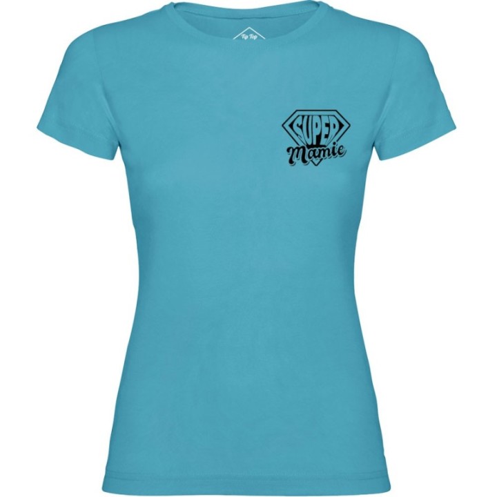 Tip Top Tshirt - T-shirt Femme Super Mamie - Made in France