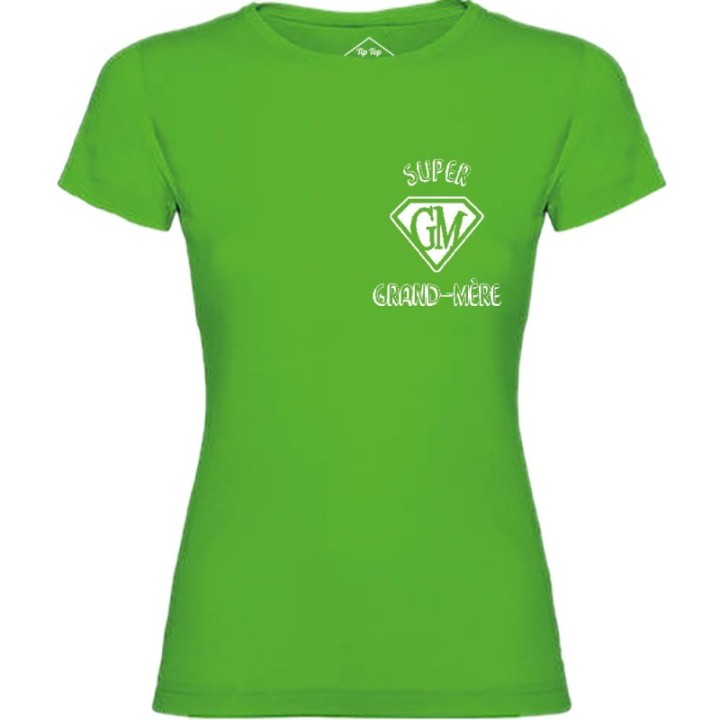 Tip Top Tshirt - T-shirt Femme Super Grand-Mère - Made in France