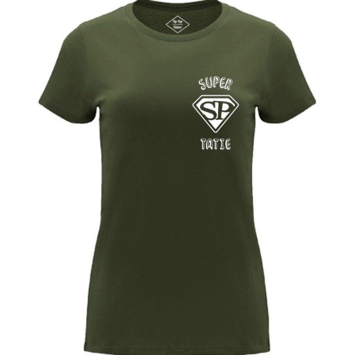Tip Top Tshirt - T-shirt Femme Super Tatie - Made in France