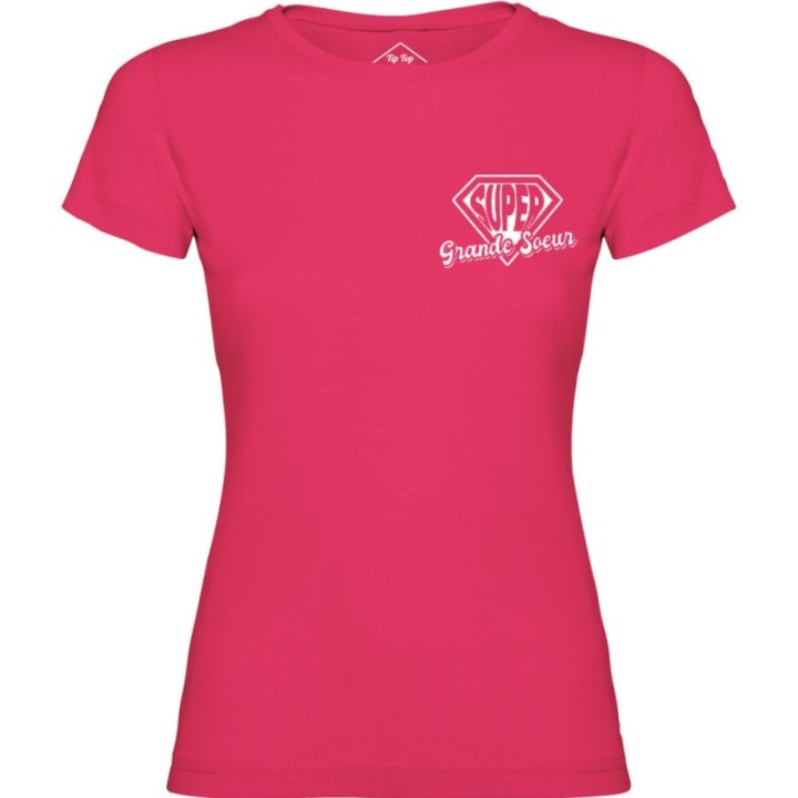 Tip Top Tshirt - T-shirt Femme Super Grande Soeur - Made in France