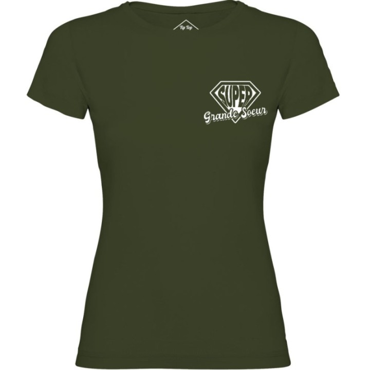 Tip Top Tshirt - T-shirt Femme Super Grande Soeur - Made in France