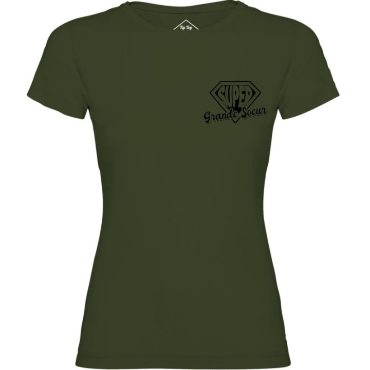 Tip Top Tshirt - T-shirt Femme Super Grande Soeur - Made in France