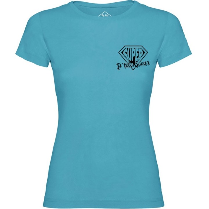 Tip Top Tshirt - T-shirt Femme Super P'tite Soeur - Made in France