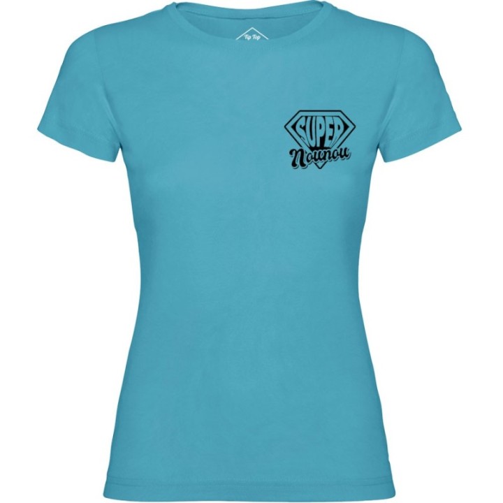 Tip Top Tshirt - T-shirt Femme Super Nounou - Made in France