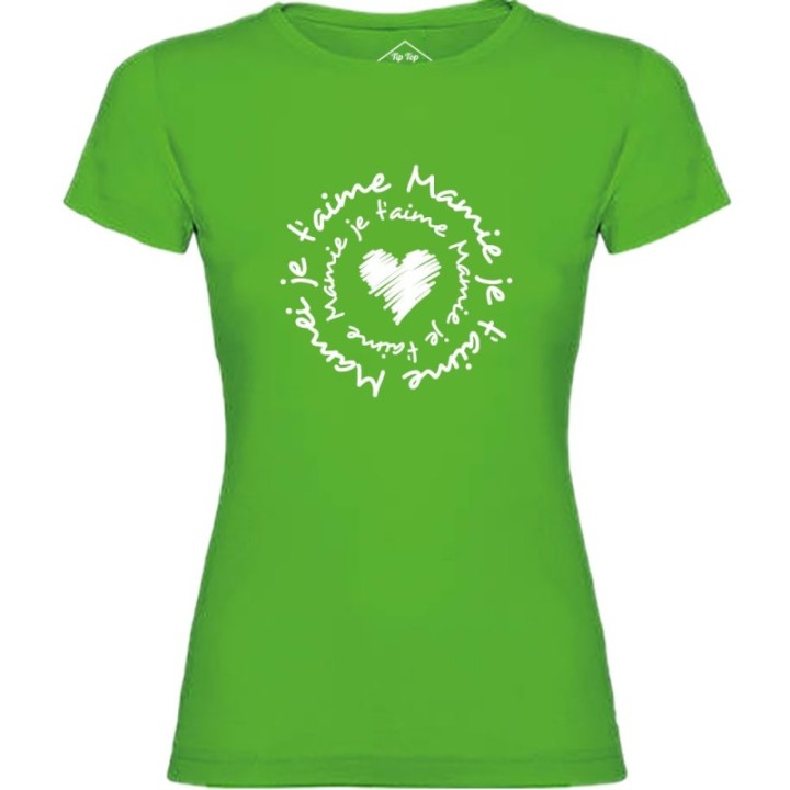 Tip Top Tshirt - T-shirt Femme Mamie je t'aime - Made in France