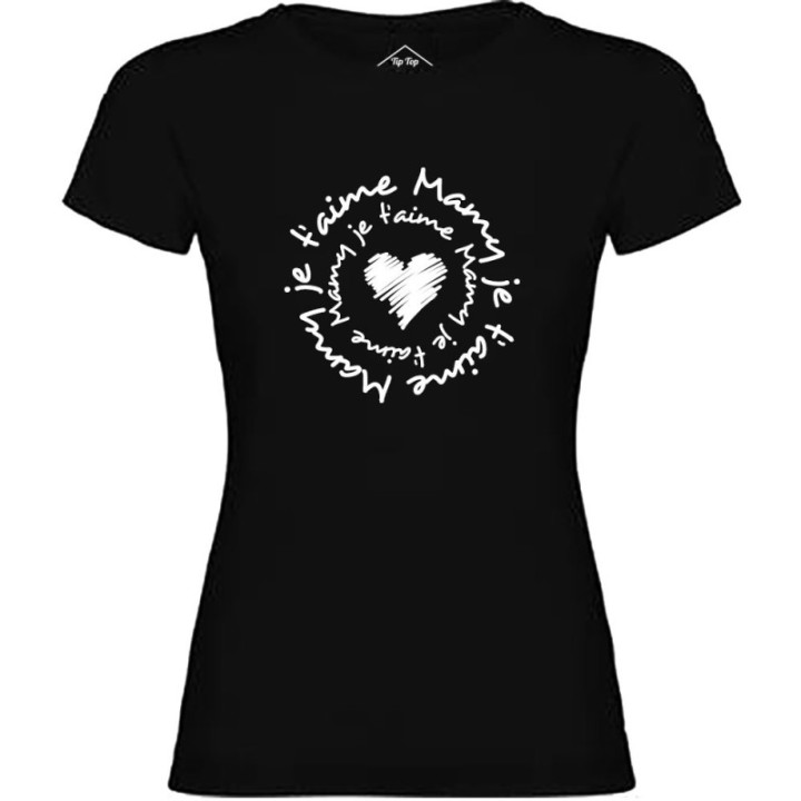 Tip Top Tshirt - T-shirt Femme Mamy je t'aime - Made in France