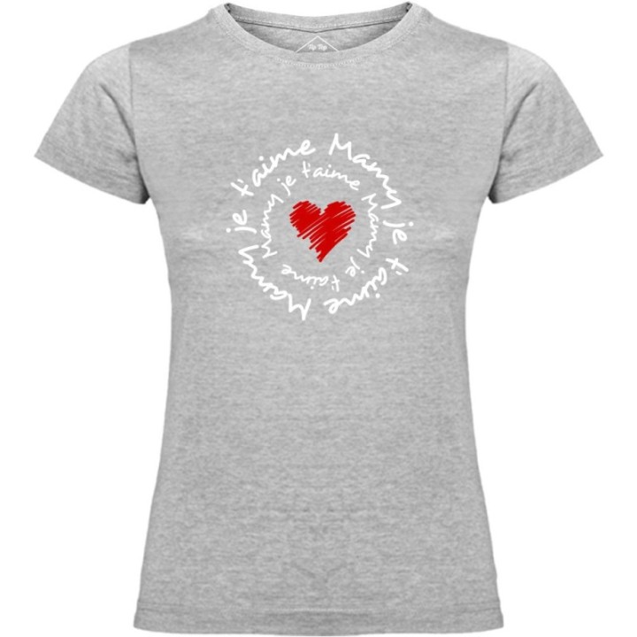 Tip Top Tshirt - T-shirt Femme Mamy je t'aime - Made in France