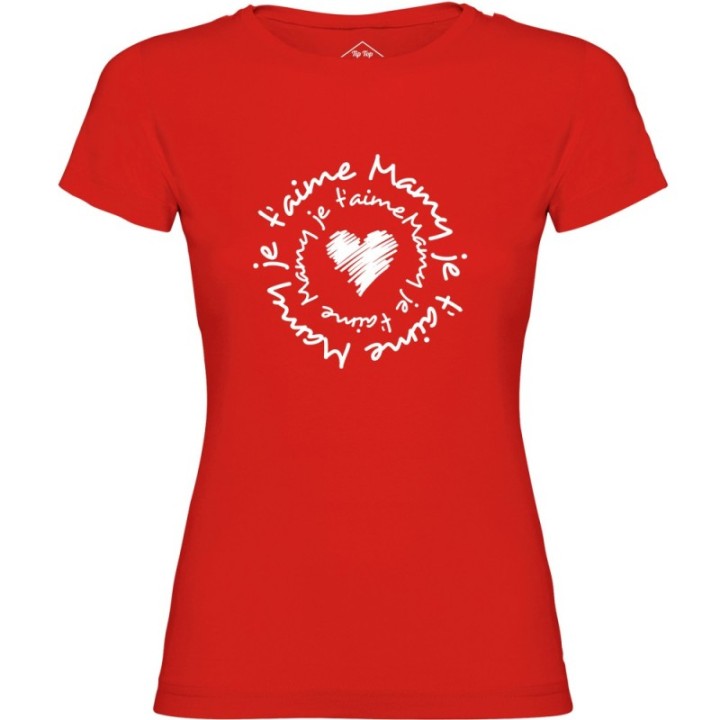 Tip Top Tshirt - T-shirt Femme Mamy je t'aime - Made in France