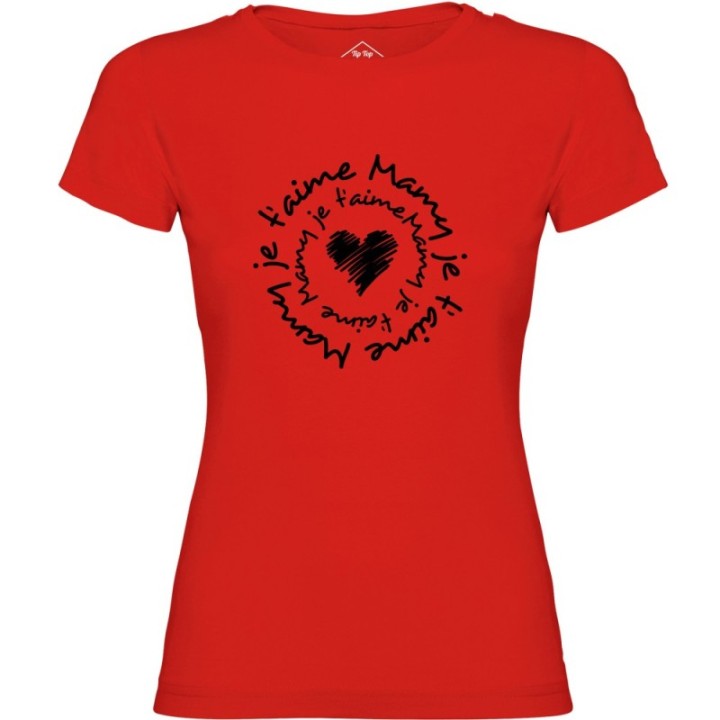 Tip Top Tshirt - T-shirt Femme Mamy je t'aime - Made in France