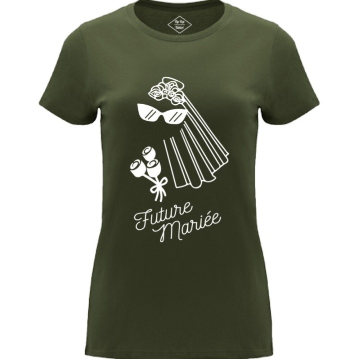 Tip Top Tshirt - T-shirt Femme Future mariée - Made in France