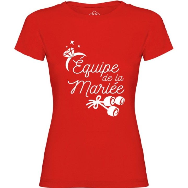 Tip Top Tshirt - T-shirt Femme Equipe de la mariée - Made in France