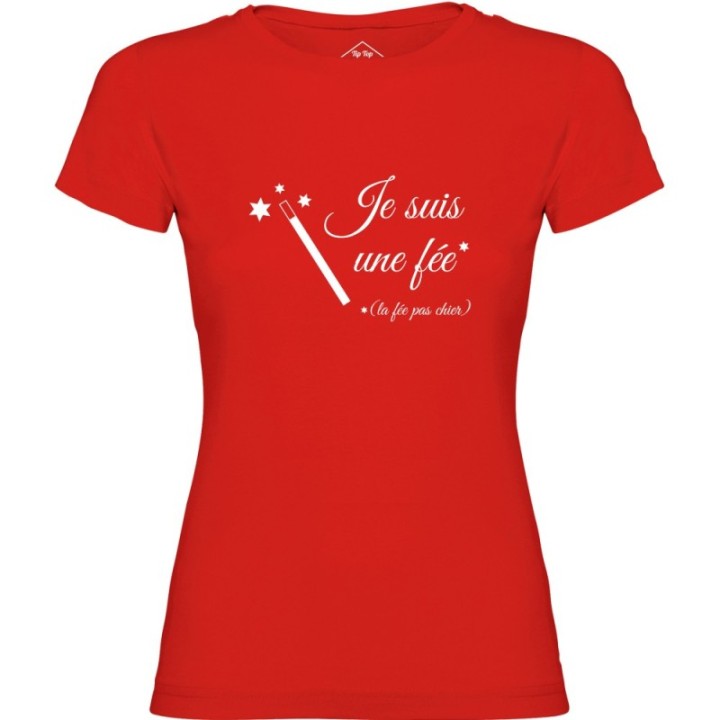 Tip Top Tshirt - T-shirt Femme La fée pas chier - Made in France