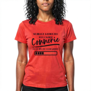 Tip Top Tshirt - T-shirt Femme Connerie en cours de chargement - Made in France