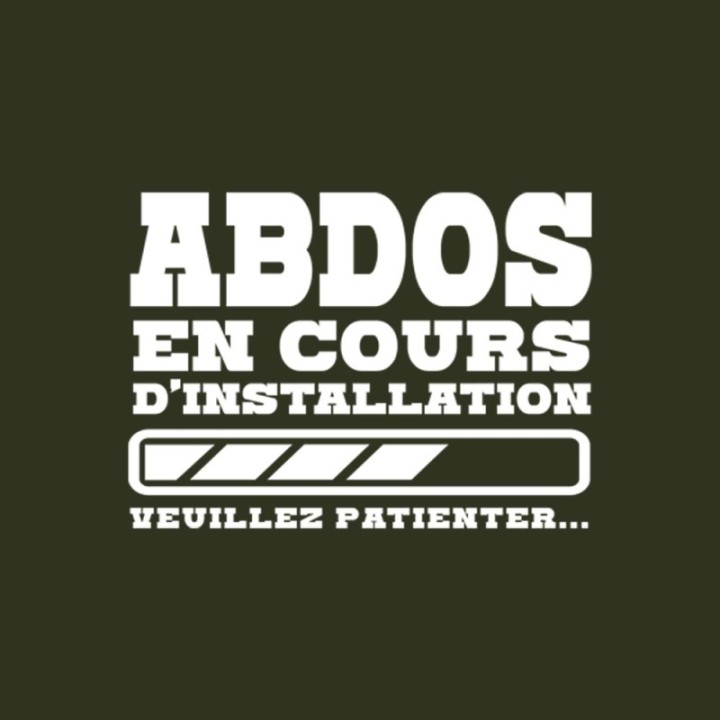 Tip Top Tshirt - T-shirt Femme Abdos en cours d'installation - Made in France