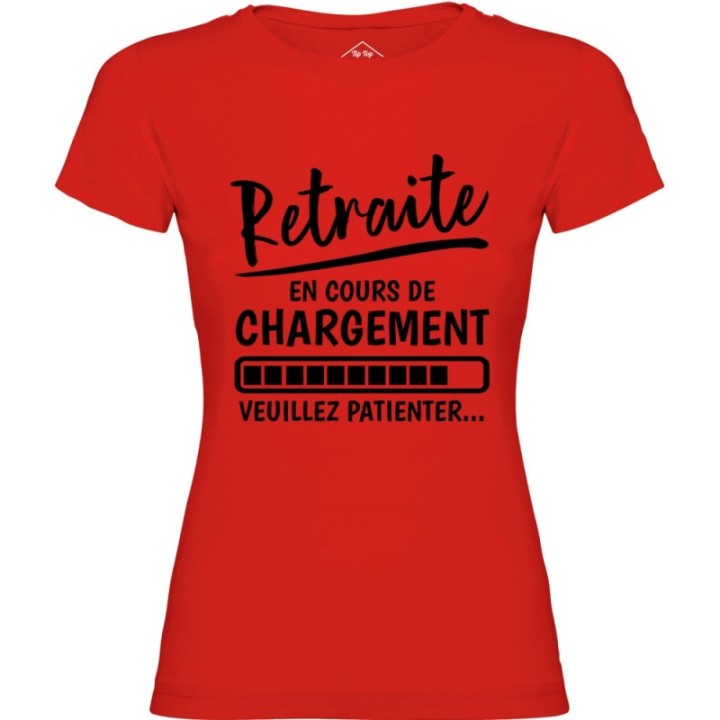 Tip Top Tshirt - T-shirt Femme Retraite en cours de chargement - Made in France