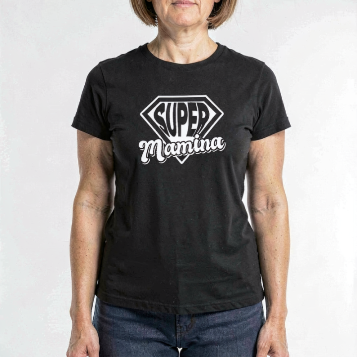 Tip Top Tshirt - T-shirt Femme Super Mamina - Made in France