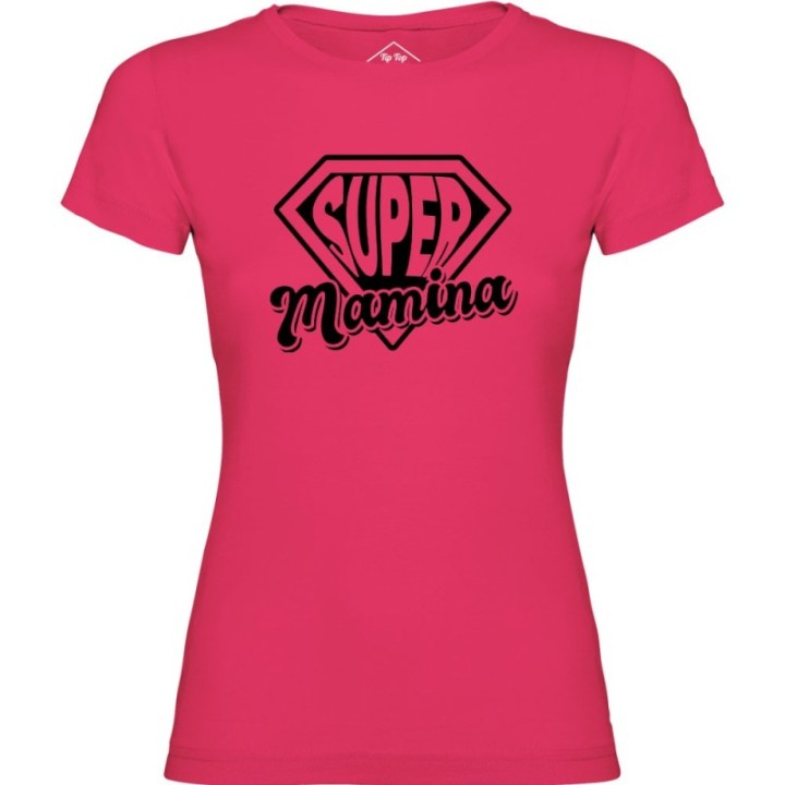 Tip Top Tshirt - T-shirt Femme Super Mamina - Made in France