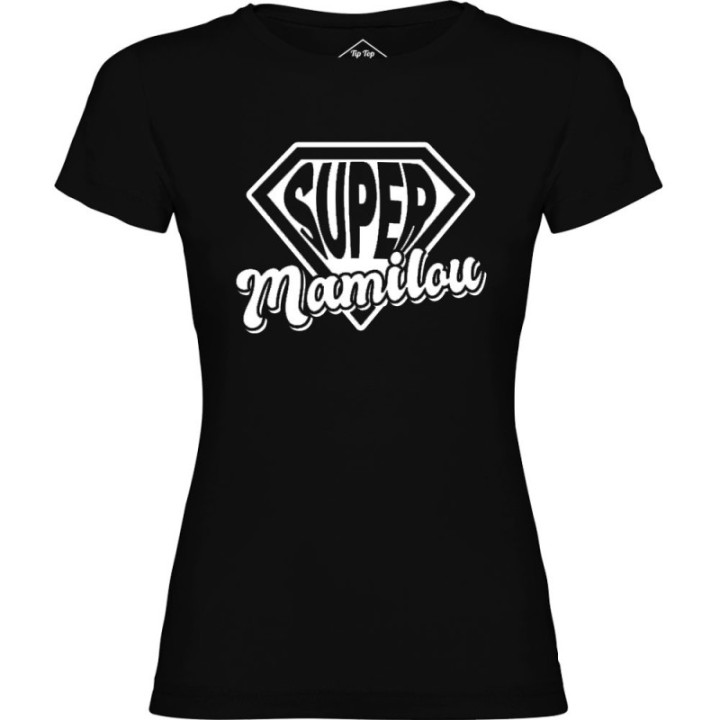 Tip Top Tshirt - T-shirt Femme Super Mamilou - Made in France