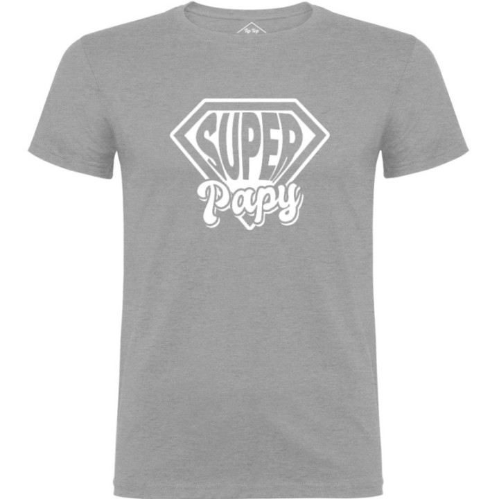 Tip Top Tshirt - T-shirt Homme Super Papy - Made in France