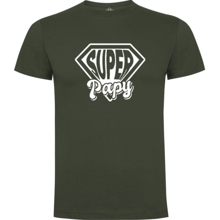 Tip Top Tshirt - T-shirt Homme Super Papy - Made in France