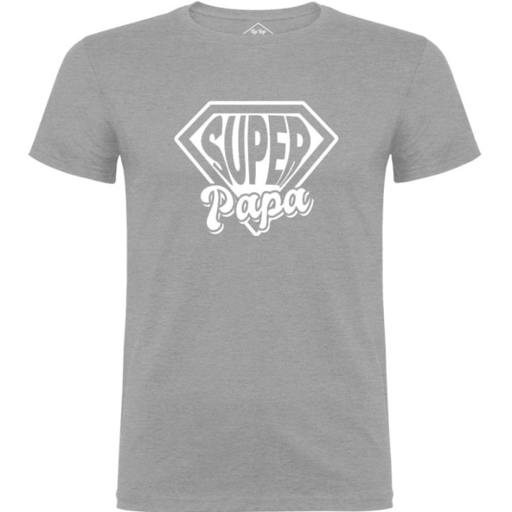 Tip Top Tshirt - T-shirt Homme Super Papa - Made in France
