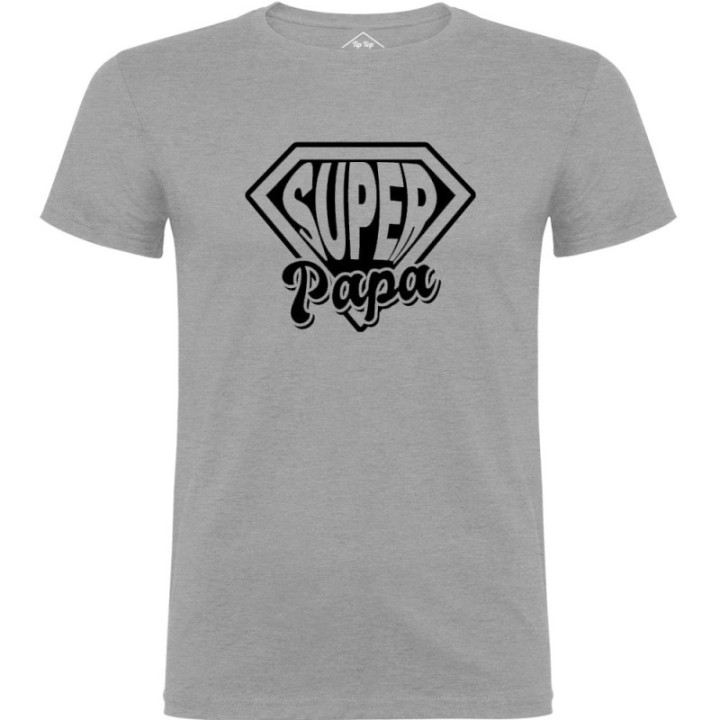 Tip Top Tshirt - T-shirt Homme Super Papa - Made in France