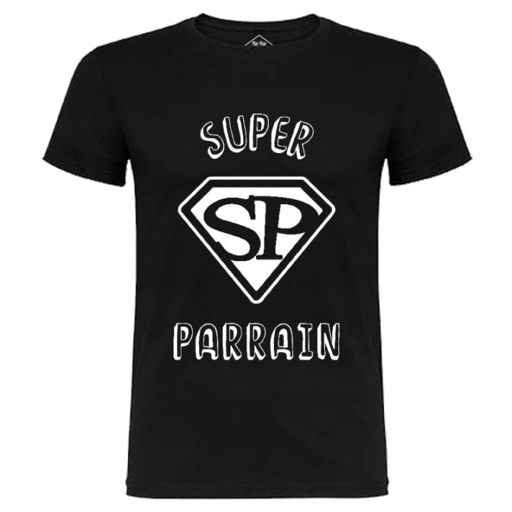 Tip Top Tshirt - T-shirt Homme Super Parrain - Made in France
