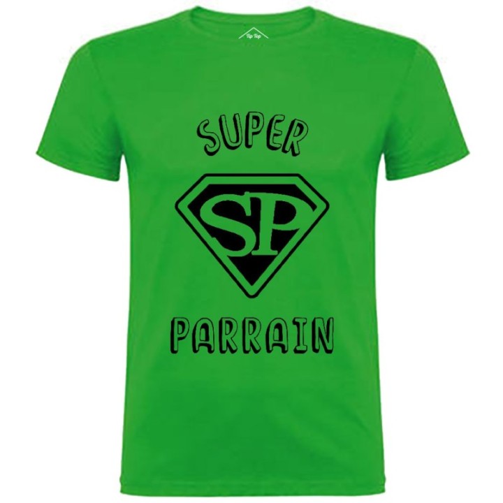Tip Top Tshirt - T-shirt Homme Super Parrain - Made in France
