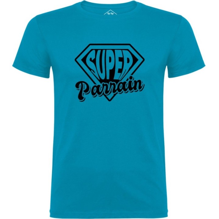 Tip Top Tshirt - T-shirt Homme Super Parrain - Made in France