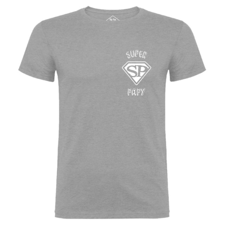 Tip Top Tshirt - T-shirt Homme Super Papy - Made in France