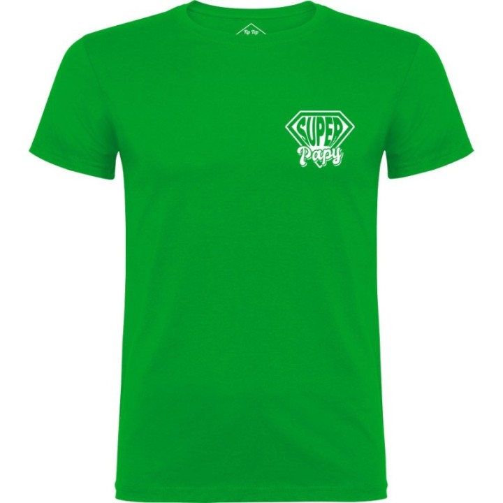 Tip Top Tshirt - T-shirt Homme Super Papy - Made in France