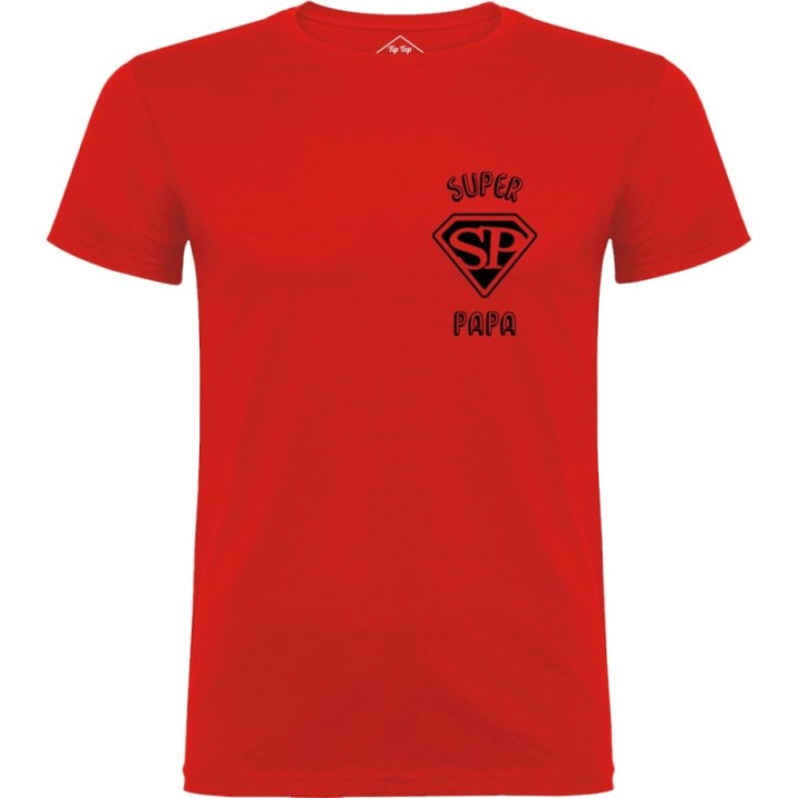 Tip Top Tshirt - T-shirt Homme Super Papa - Made in France