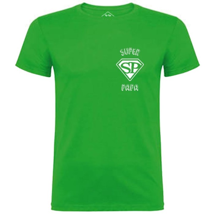 Tip Top Tshirt - T-shirt Homme Super Papa - Made in France