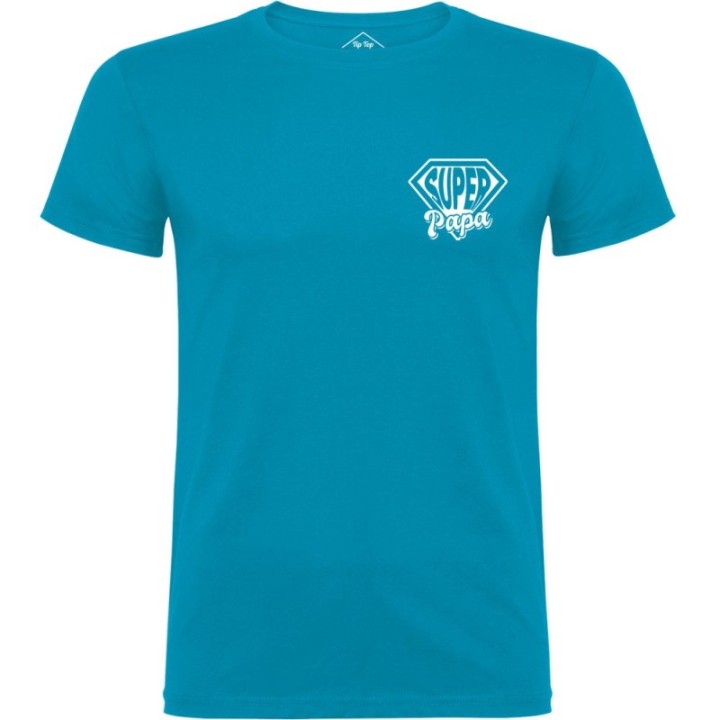 Tip Top Tshirt - T-shirt Homme Super Papa - Made in France