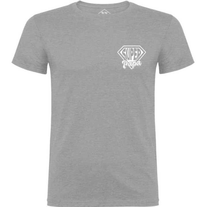 Tip Top Tshirt - T-shirt Homme Super Papa - Made in France