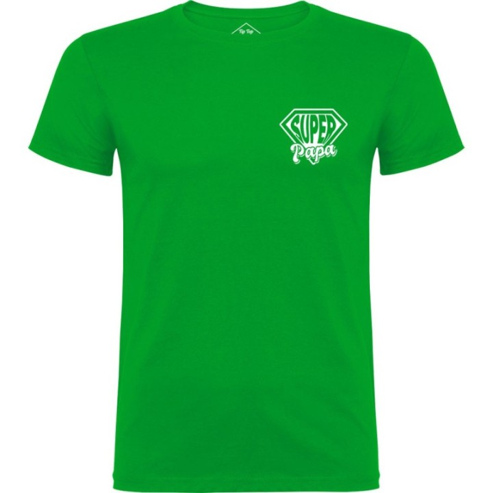 Tip Top Tshirt - T-shirt Homme Super Papa - Made in France