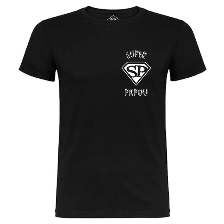 Tip Top Tshirt - T-shirt Homme Super Papou - Made in France