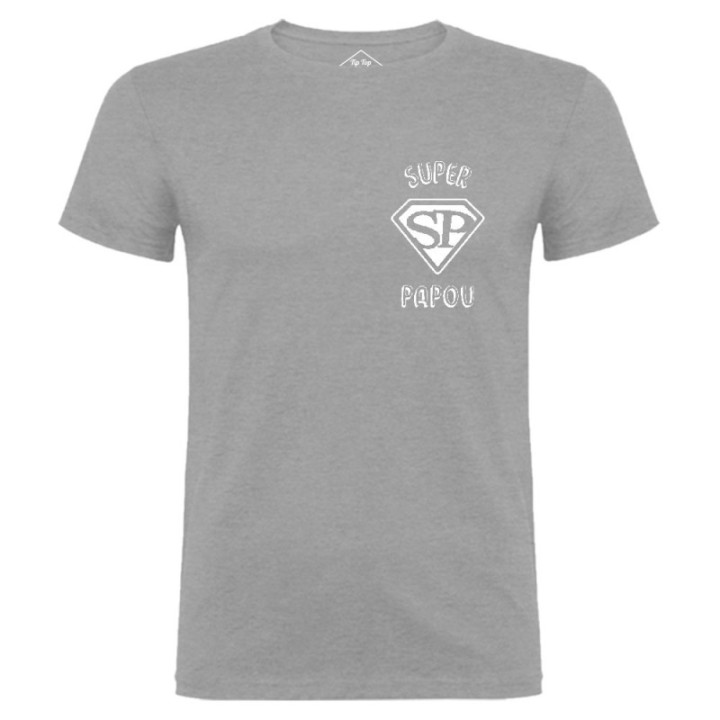 Tip Top Tshirt - T-shirt Homme Super Papou - Made in France