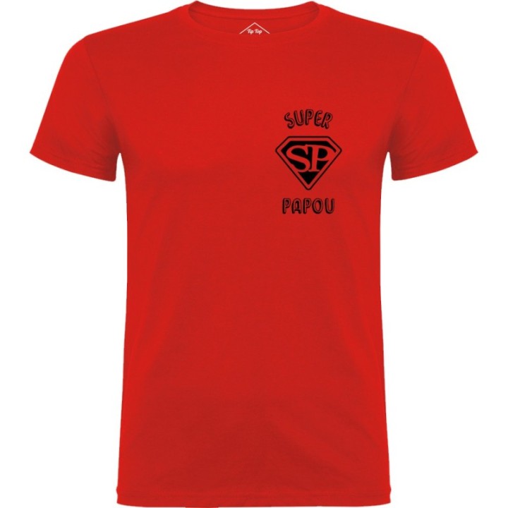 Tip Top Tshirt - T-shirt Homme Super Papou - Made in France