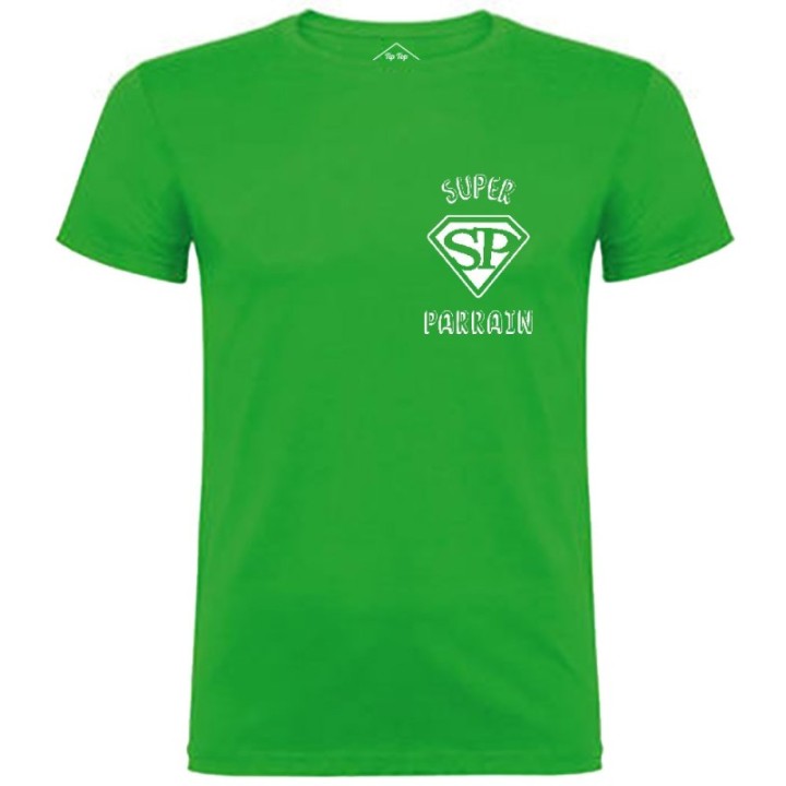 Tip Top Tshirt - T-shirt Homme Super Parrain - Made in France