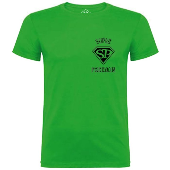 Tip Top Tshirt - T-shirt Homme Super Parrain - Made in France