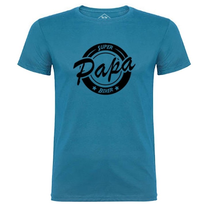 Tip Top Tshirt - T-shirt Homme Super Papa Biker - Made in France