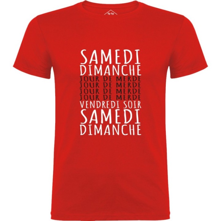 Tip Top Tshirt - T-shirt Homme Jours de merde - Made in France