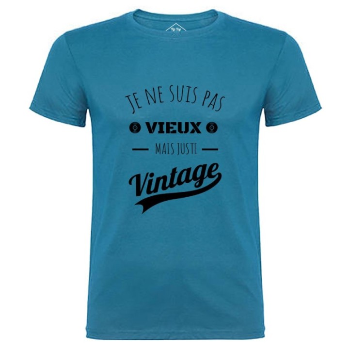 Tip Top Tshirt - T-shirt Homme Je ne suis pas vieux mais juste Vintage - Made in France